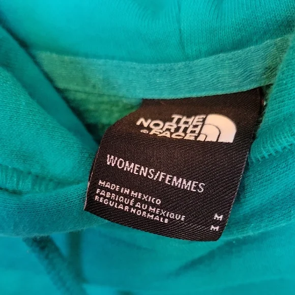 The North Face Women's Teal Hoodie Size Medium - Picture 3 of 10